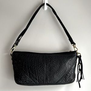 Ella Moss Leather Shoulder Crossbody Bag in Black